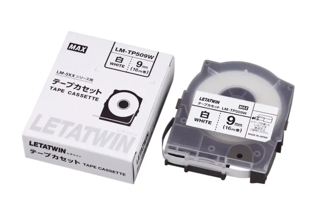 [LM-TP505W] MAX 5mm White Label Tape (16m)