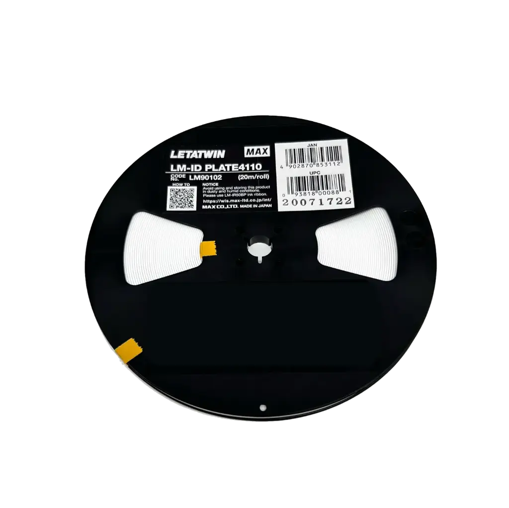 MAX 4mm White Plastic ID Plate (20m)